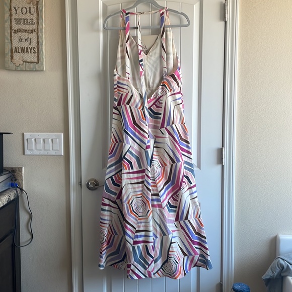 Kate Spade ♠️ maxi dress size 10 adjustable neck & multi colored in euc - Picture 2 of 8